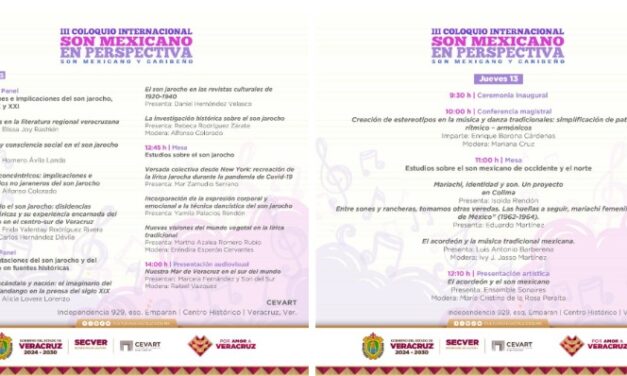 Invita SECVER a coloquio internacional sobre son mexicano, en el CEVART