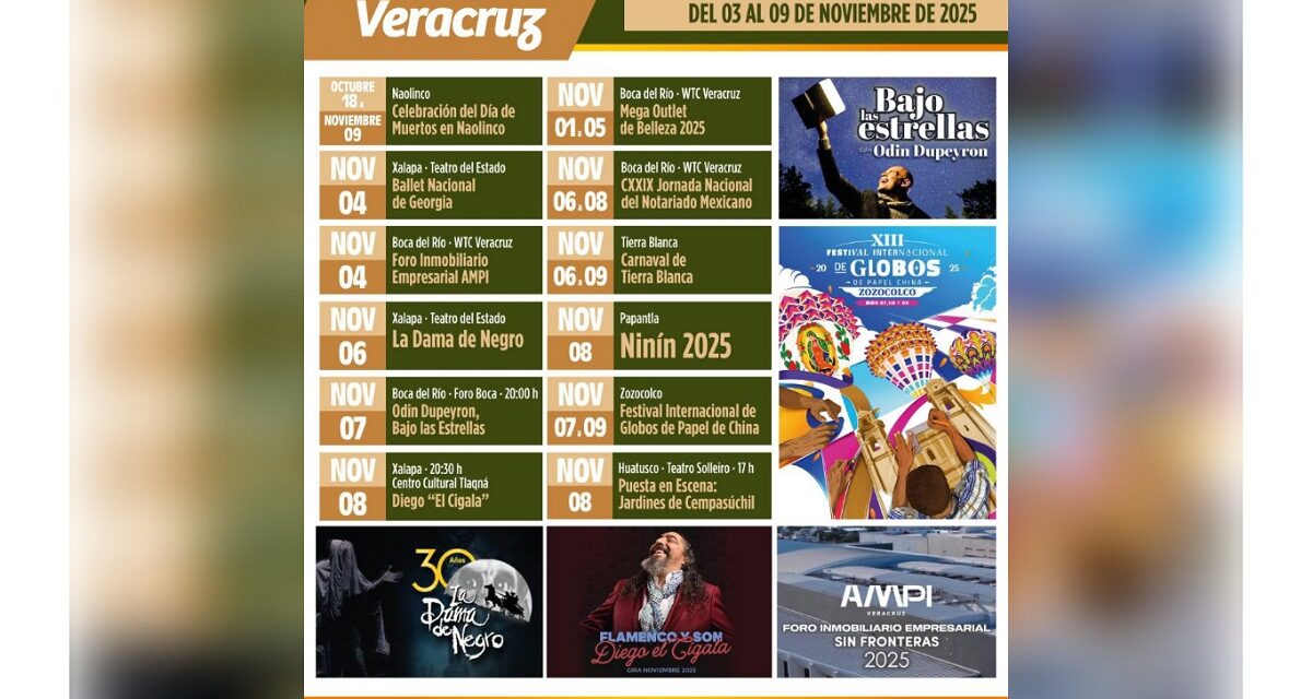 Disfruta de una semana llena de cultura, música y tradición, hasta 09 de noviembre