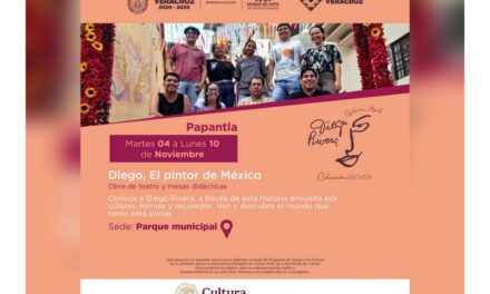 SECVER lleva la Galería Móvil de Diego Rivera a Papantla