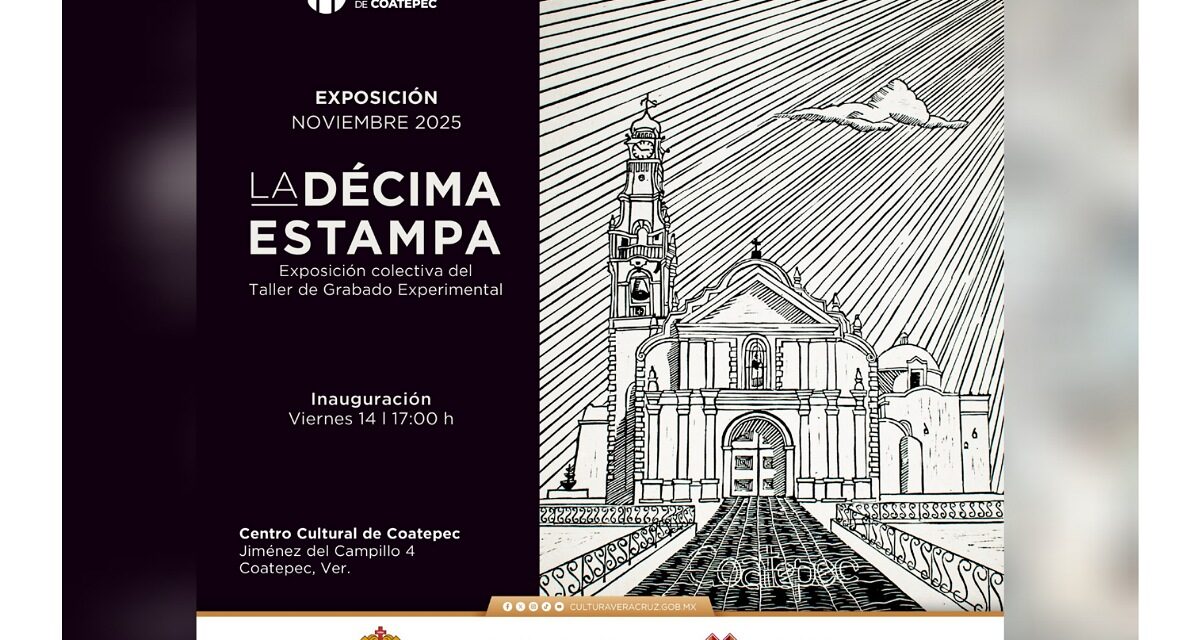 Invita SECVER a celebrar los 10 años del Taller de Grabado experimental en Coatepec