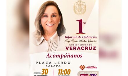 Veracruz tendrá un informe de cara al pueblo este 30 de noviembre: Gobernadora