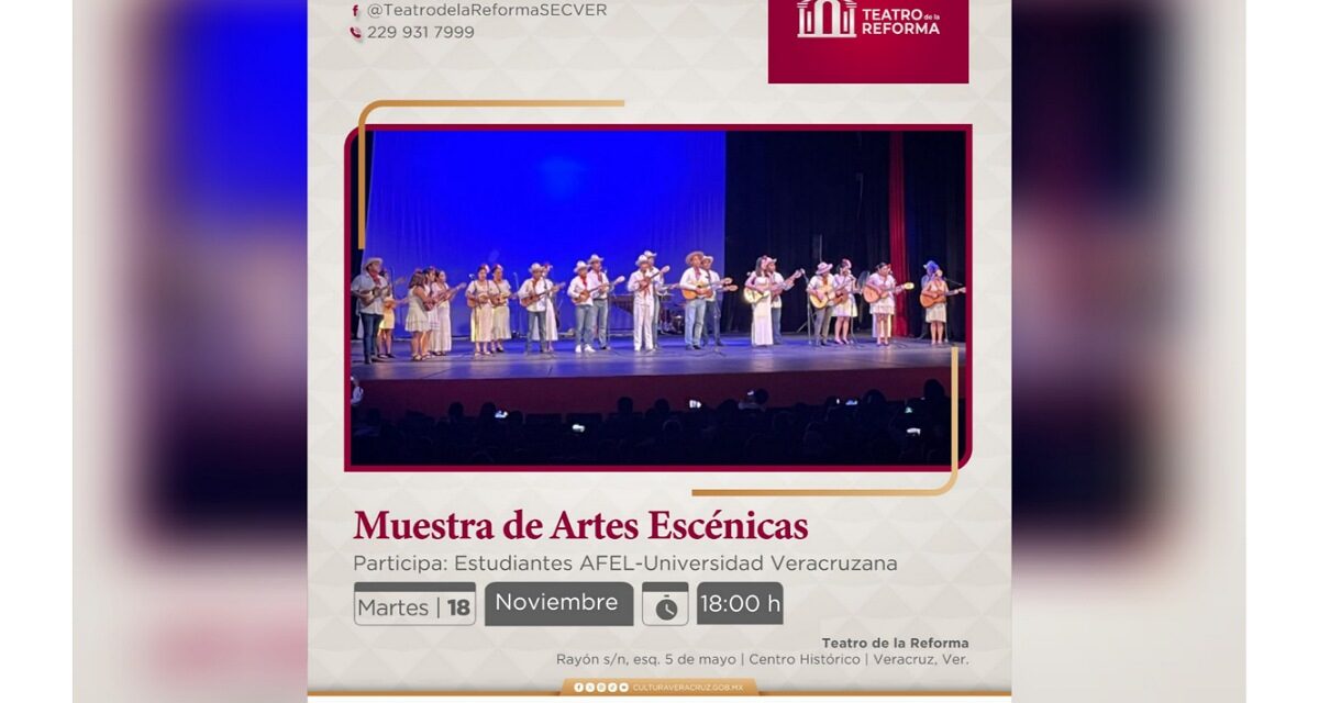 SECVER y UV presentan la Muestra de Artes Escénicas, espectáculo musical y de danza