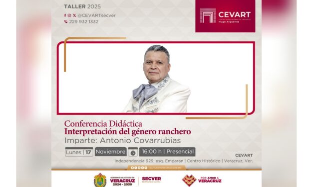 La SECVER invita al laboratorio creativo Conferencia didáctica: Interpretación del género ranchero