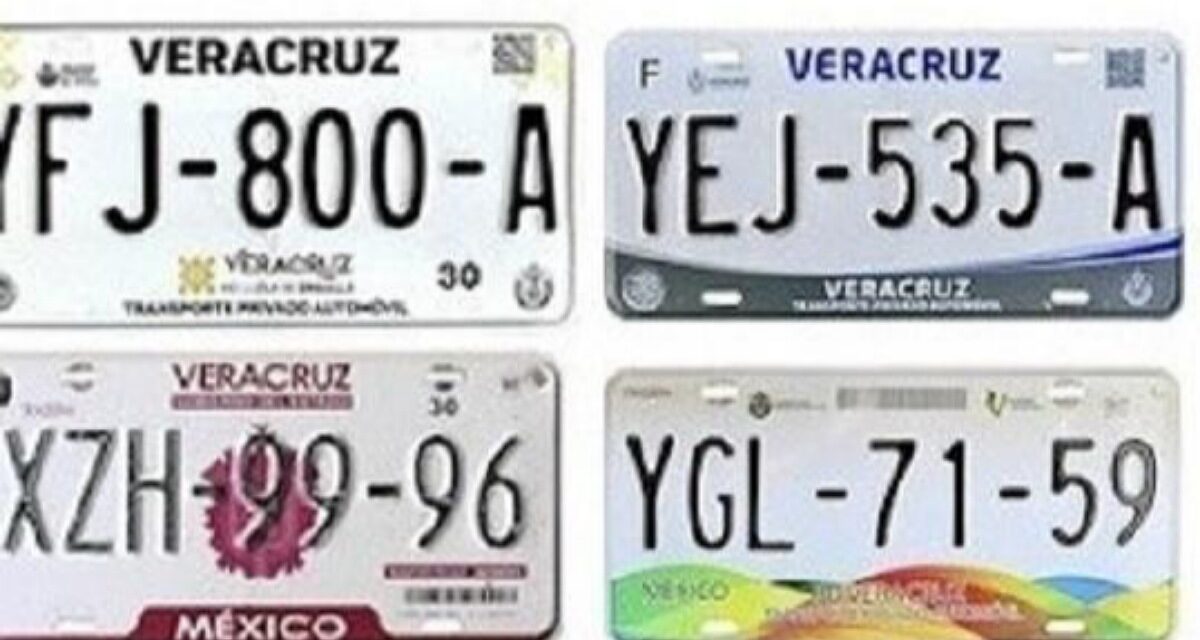 Viene reemplacamiento para unidades que tienen placas de la administración de Javier Duarte