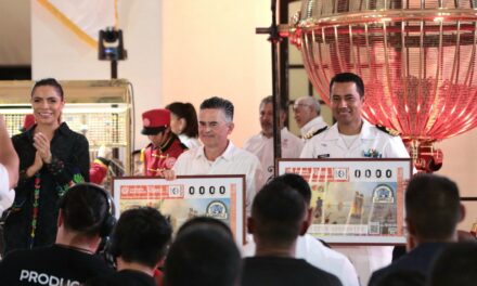 En Veracruz, Lotería Nacional conmemora 200 años de la Independencia en la Mar