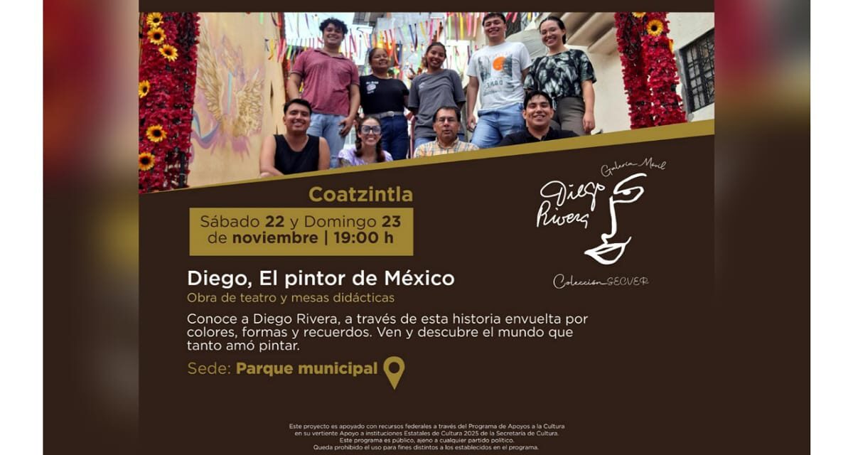 Disfruta de la Galería Móvil 2025: Diego Rivera en Coatzintla