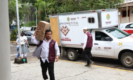 Primer Informe: Rocío Nahle cumple con abasto de medicamentos y amplía la atención médica