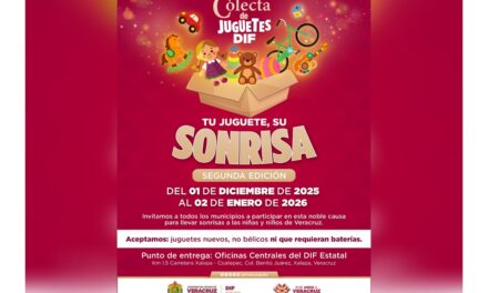 Invita DIF estatal a sumarse a la colecta Tu Juguete, Su Sonrisa; hasta el 02 de enero