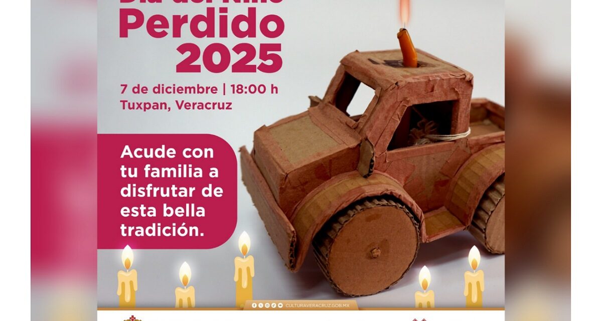 Participa en las actividades por el Día del Niño Perdido en Tuxpan