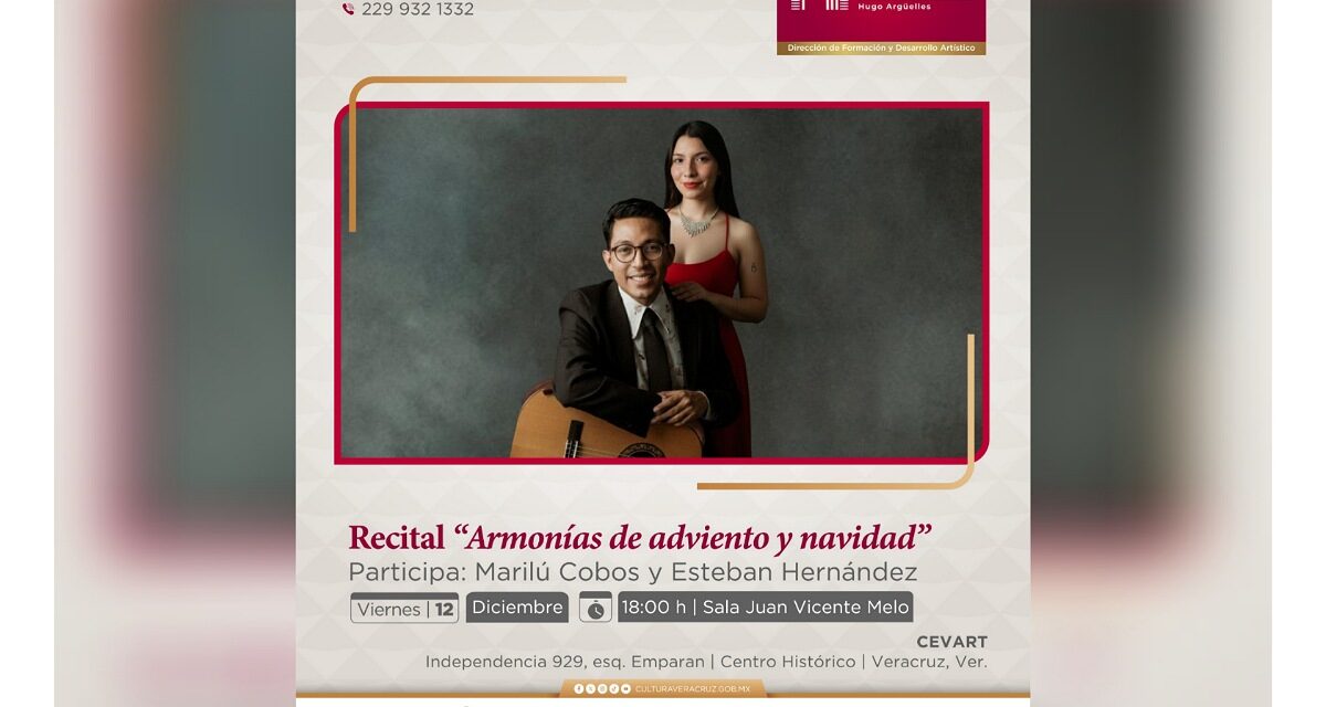Invita SECVER a recital navideño en el CEVART