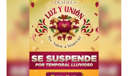 Por lluvias, se suspende Desfile Navideño Luz y Unión