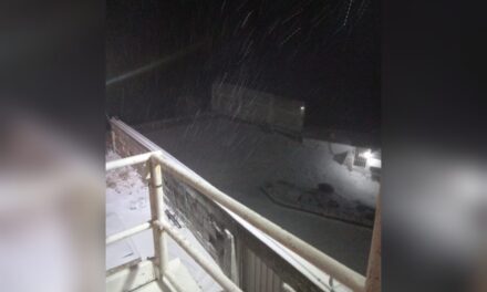 Segunda nevada en el Cofre de Perote durante la noche del lunes