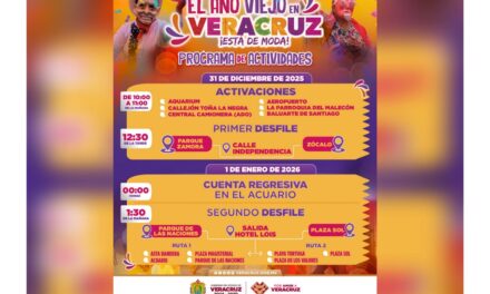 Entre música, tradición y alegría Despide el Año Viejo en Veracruz