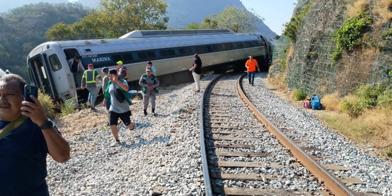 Se registra descarrilamiento del Tren Interoceánico en el Istmo de Tehuantepec