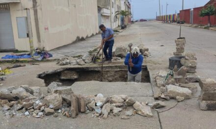 Atiende Obras Públicas vialidades en distintos puntos de Coatzacoalcos