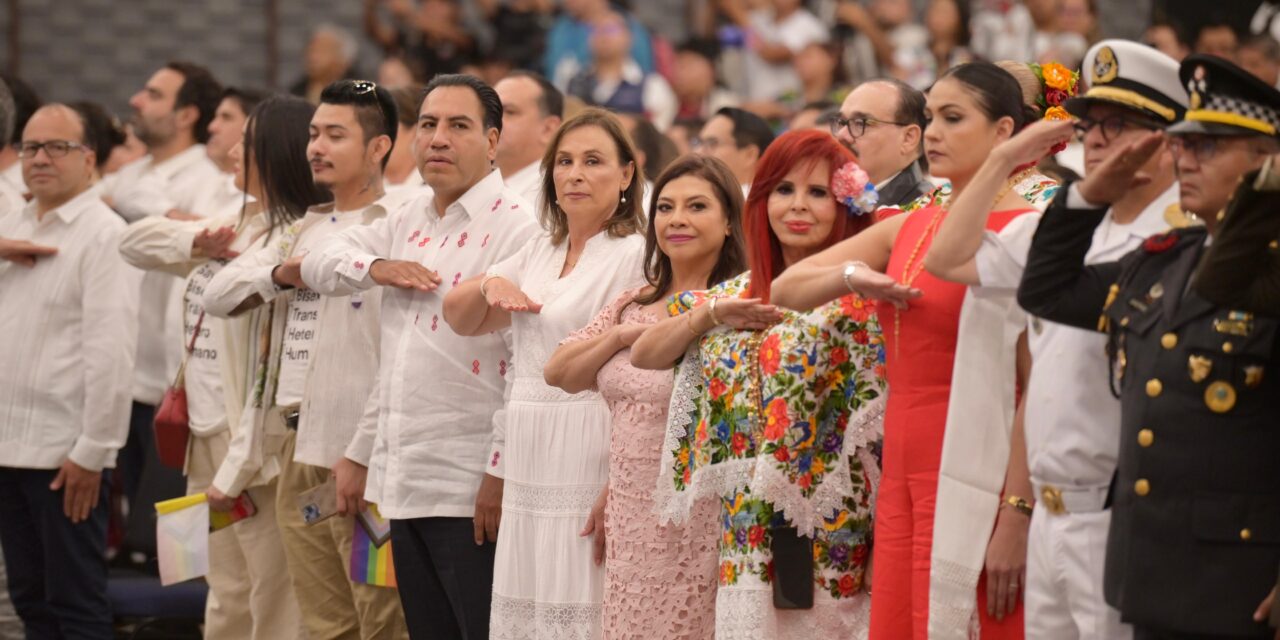 Rocío Nahle asiste al Primer Informe de Joaquín Díaz Mena