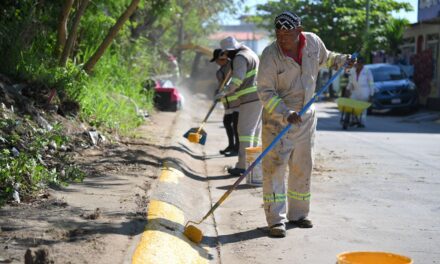 Mejoran imagen urbana en Ciudad Olmeca con atención integral de servicios públicos municipales