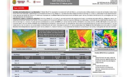 PC mantiene activa Alerta Gris por evento de Norte y lluvias en el sur