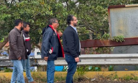 Supervisa Pedro Miguel Rosaldo retiro de estructura metálica del Puente Coatzacoalcos I