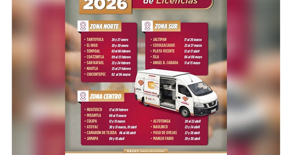 Inicia Jornada Itinerante del Módulo Móvil de Licencias