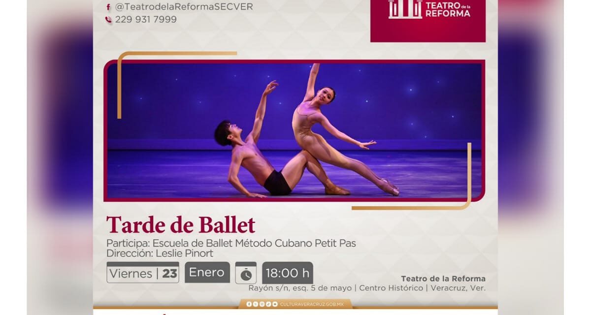 Invita SECVER a presentación de ballet en el Teatro de la Reforma