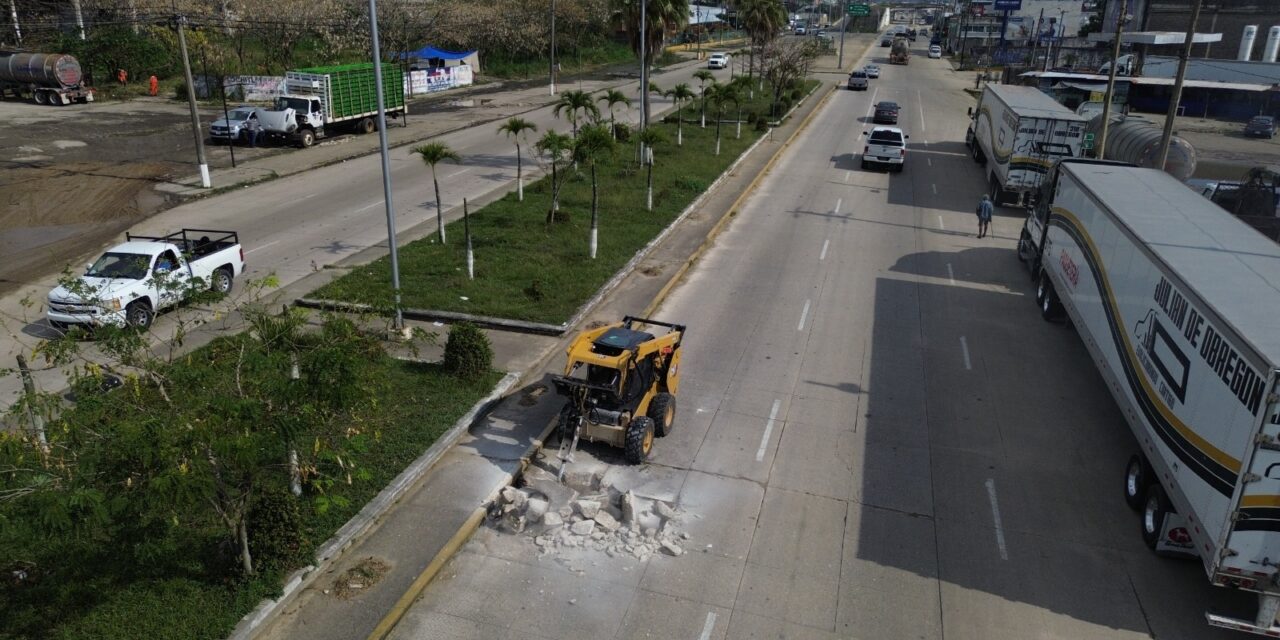 Responde Pedro Miguel Rosaldo a demanda ciudadana: rehabilitan la Transístmica