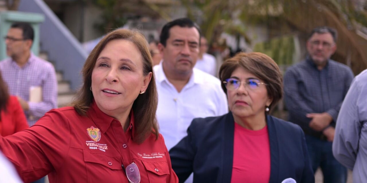 Cumple Rocío Nahle y garantiza nueva escuela para niñas y niños de El Oasis
