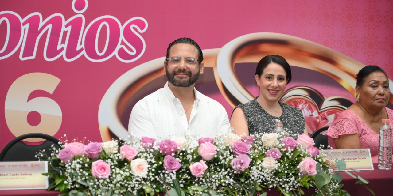 Formalizan 200 parejas su unión en Bodas Colectivas 2026 en Coatzacoalcos