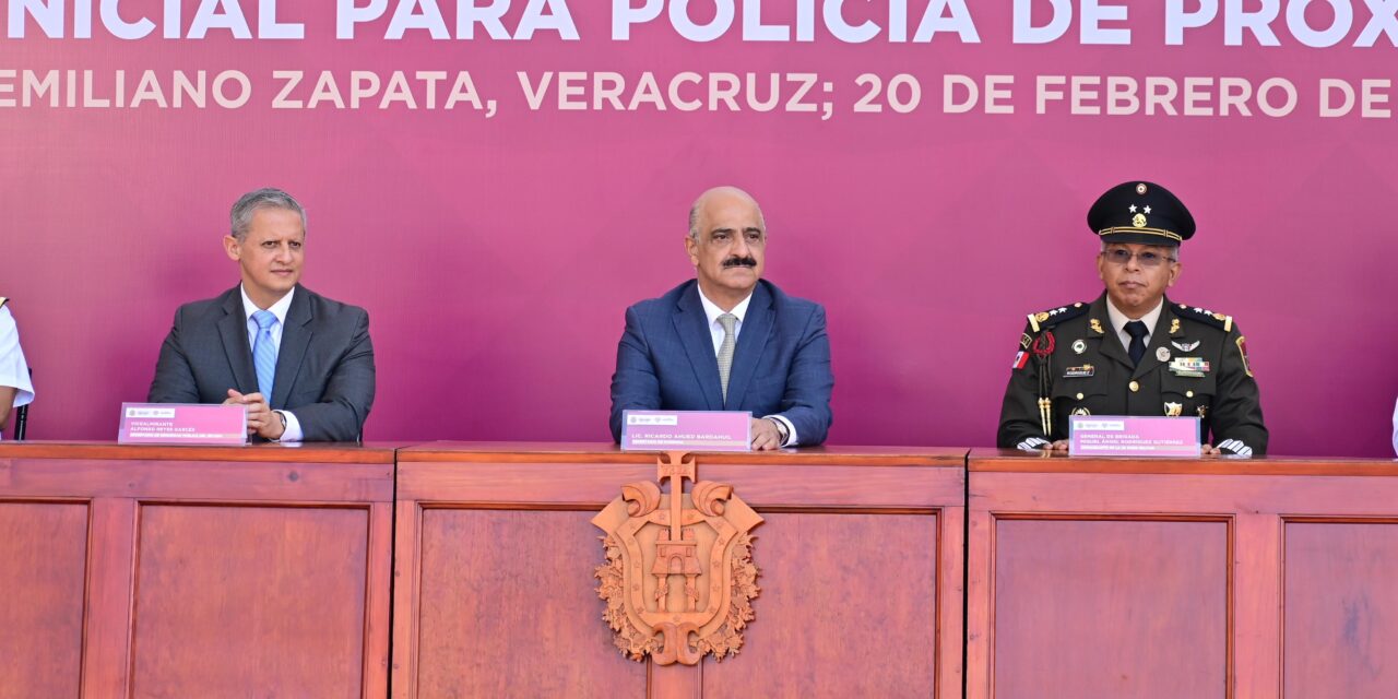 Gobierno de Veracruz reduce 82% costo de formación policial para fortalecer corporaciones municipales