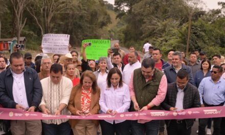 Justicia social a la Huasteca, Rocío Nahle inaugura tramo Chalma–Platón Sánchez