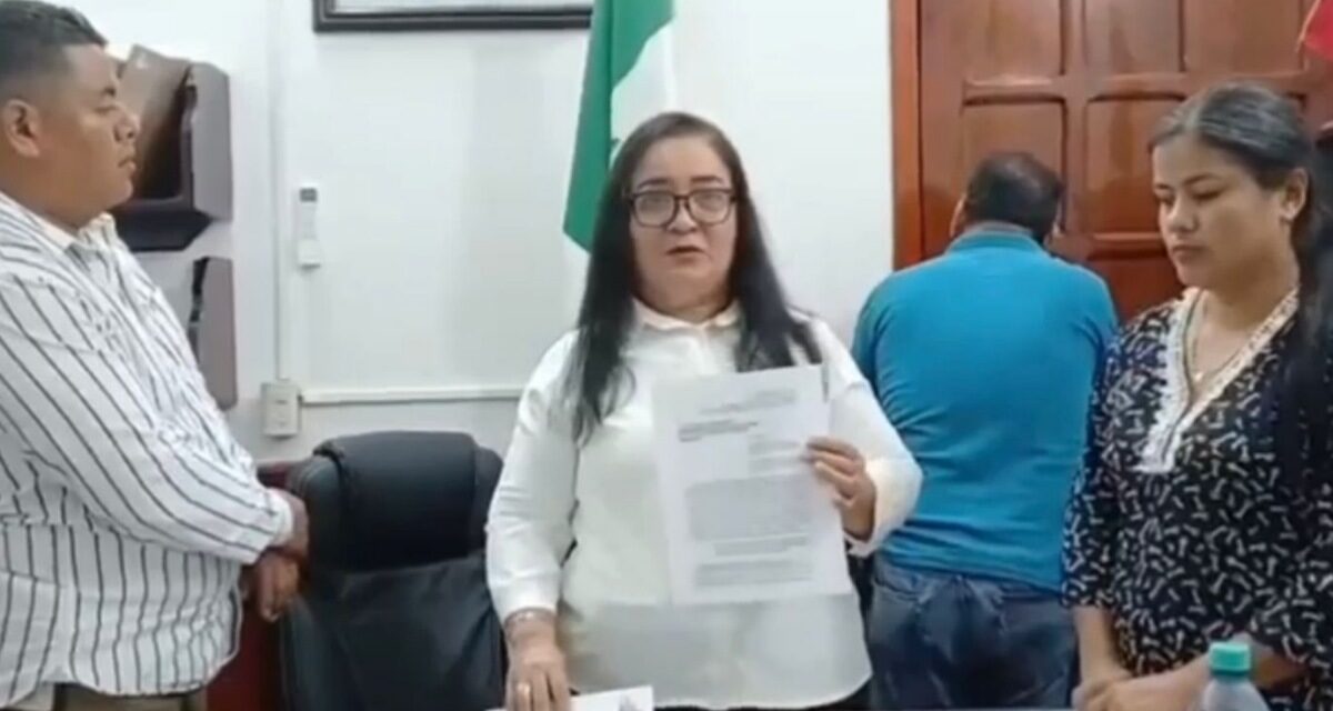 En menos de 24 horas alcalde de Vega de Alatorre, Felipe Mata, desconoce acuerdo y continúa con violencia política contra síndica