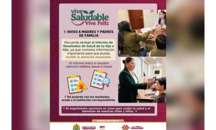 SEV llama a familias a consultar informe de salud escolar de primaria