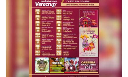 Presenta SECTUR cartelera semanal al 01 de marzo
