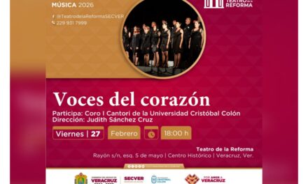 Invita SECVER a presentación Voces del Corazón
