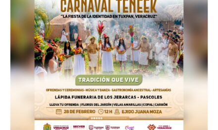 Vive el Carnaval Teneék en Tuxpan, pilar identitario de la Huasteca