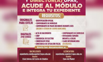 Abre UPAV sedes regionales para integración de expedientes de docentes y directivos