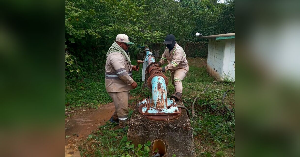 CMAS Coatzacoalcos inicia trabajos en los pozos 2 y 6 para restablecer el servicio de agua en Punta Caracol y el poniente