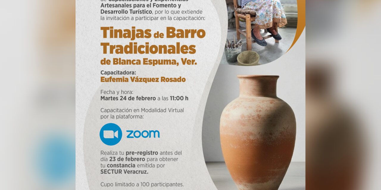 Abre SECTUR registro para capacitación en de tinajas de barro