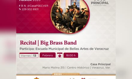 SECVER invita al recital de la Big Brass Band este viernes en Veracruz