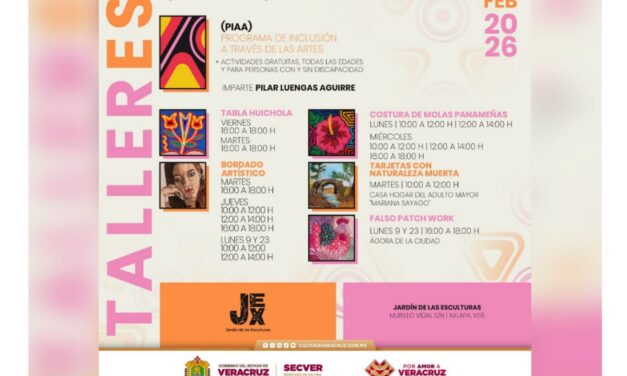 Invita SECVER a los talleres inclusivos en el Jardín de las Esculturas de Xalapa