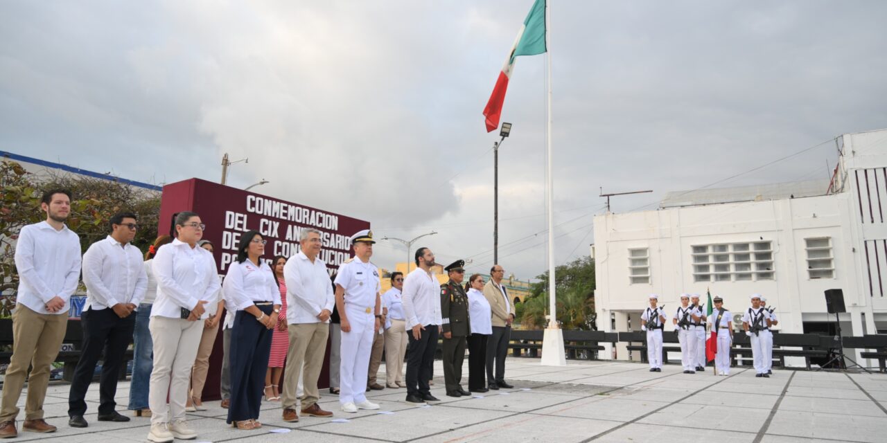 Conmemoran en Coatzacoalcos el 109 aniversario de la Promulgación de la Constitución de 1917