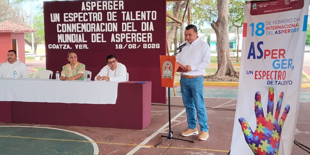 Impulsa Gobierno de Coatzacoalcos agenda de inclusión en conmemoración del Día del Síndrome de Asperger