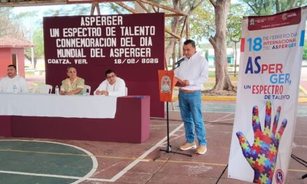 Impulsa Gobierno de Coatzacoalcos agenda de inclusión en conmemoración del Día del Síndrome de Asperger