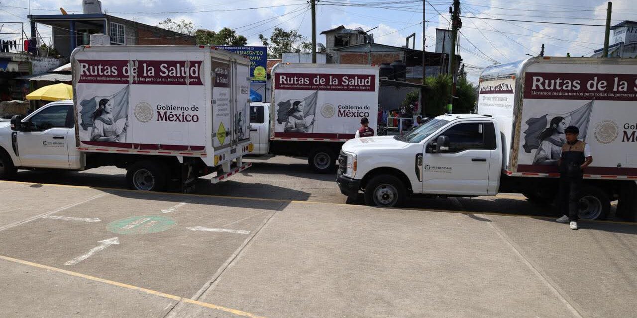 Camionetitas de la Salud abastecen medicamentos en el Totonacapan