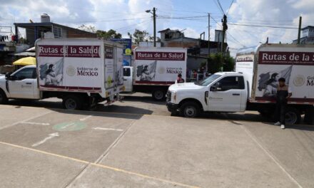 Camionetitas de la Salud abastecen medicamentos en el Totonacapan