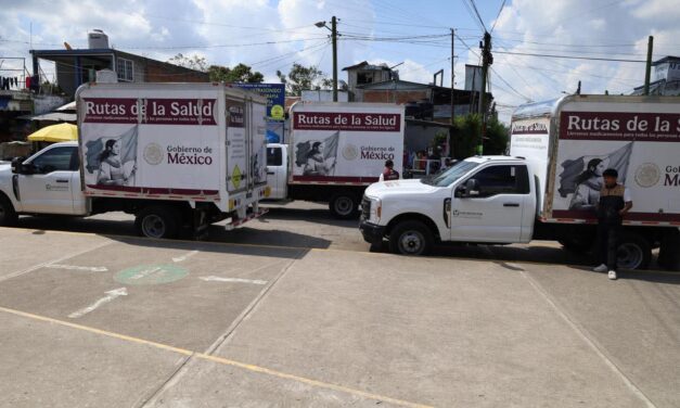 Camionetitas de la Salud abastecen medicamentos en el Totonacapan