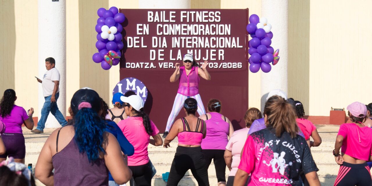 Coatzacoalcos se une en una jornada de energía y bienestar por el Día Internacional de la Mujer