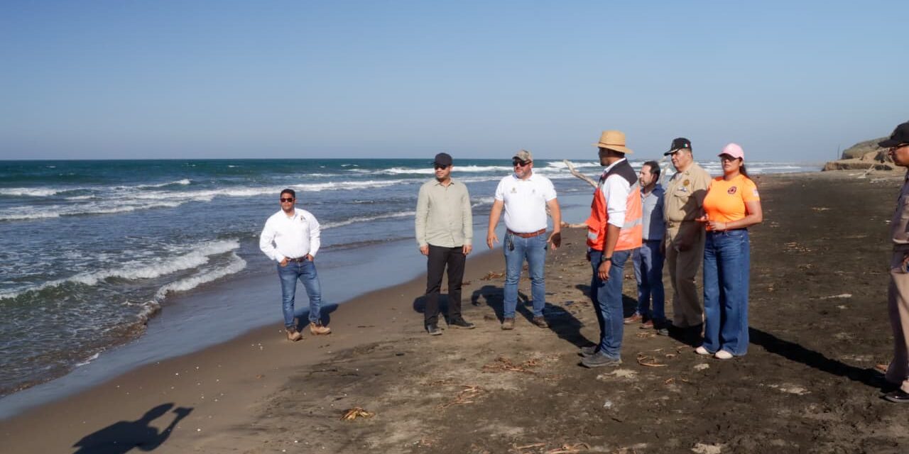 Coordinación interinstitucional para la supervisión de playas en Alvarado