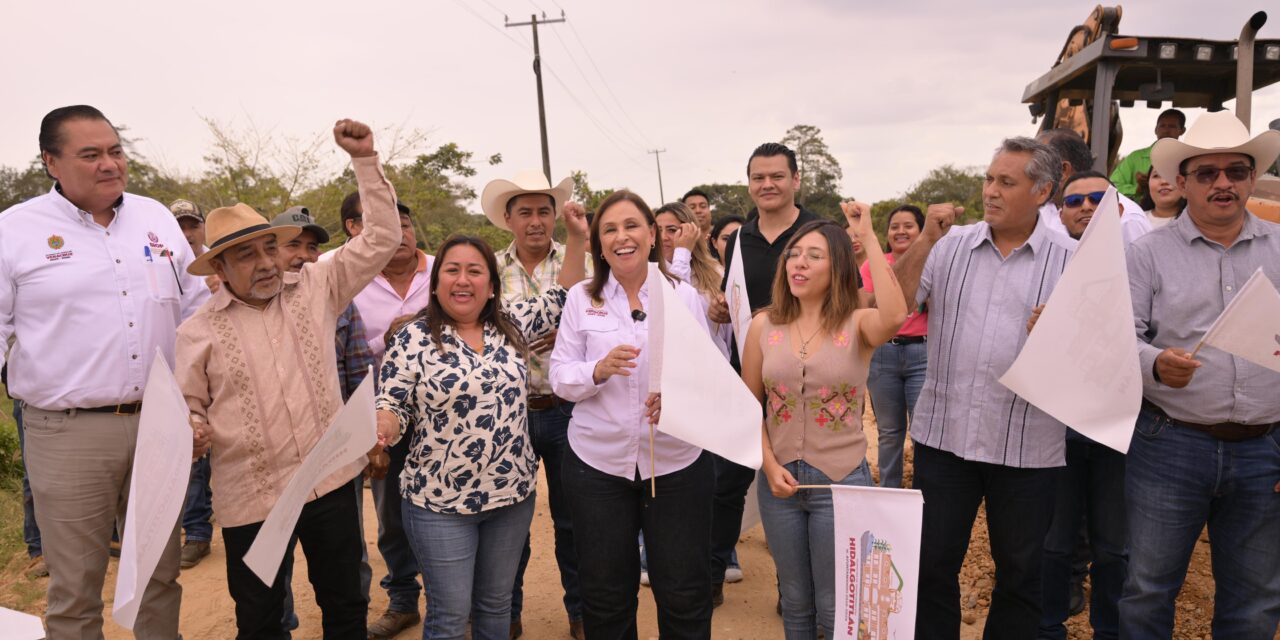Cumple Rocío Nahle con construcción de 18 km de carretera Hidalgotitlán–Uxpanapa