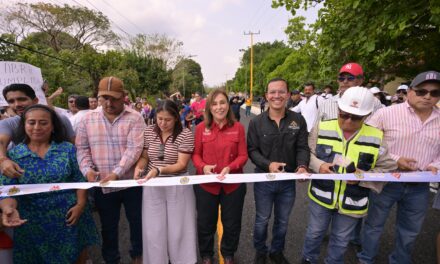 Rocío Nahle reivindica al sur con la entrega de 14 km del camino Las Choapas–El Paralelo